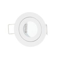 Spot LED encastrable mince pour salle de bain, étanche IP44, blanc