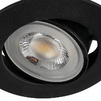 50 x Spot LED extra-plat noir Kanlux 4.8W 36° 230V Blanc Neutre