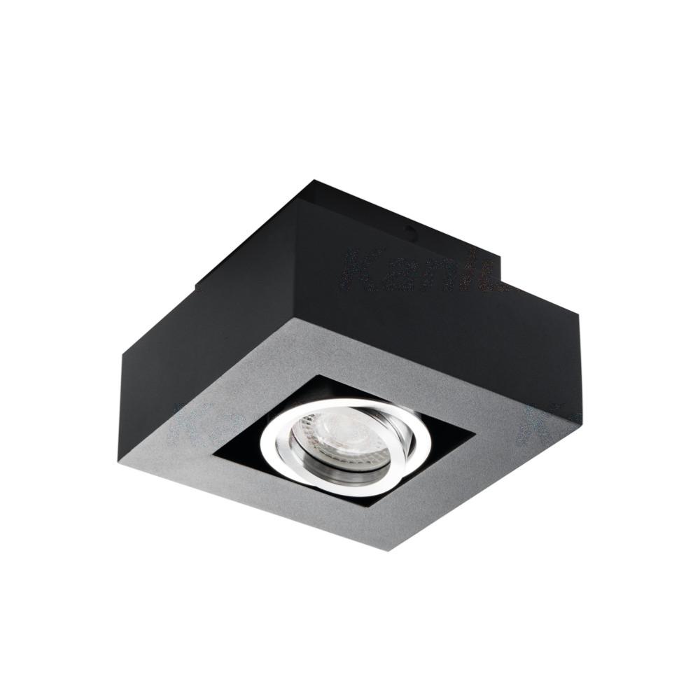 Plafonnier spot design blanc ou noir GU10 orientable
