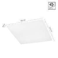 Lot 6 Dalles led 60x60 40W 120° 4000K Blanc Neutre 230V